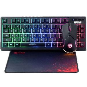 KIT Marvo Gaming Teclado; Mouse & Pad – CM310