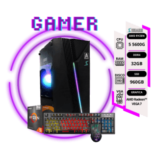 Pc Gamer Ryzen 5 5600G + 32GB + 960GB SSD / Teclado & Mouse RGB