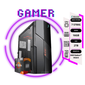 Pc Gamer Ryzen 7 5700G + 16GB + 2TB SSD + gráficos AMD Radeon™ VEGA