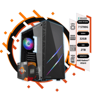 Pc Gamer Ryzen 7 5700G + 32GB + 2TB SSD + gráficos AMD Radeon™ VEGA