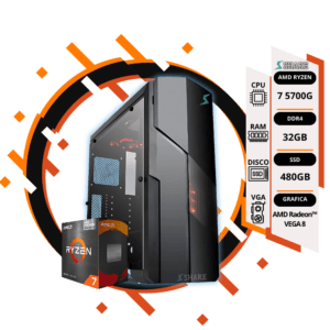 Pc Gamer Ryzen 7 5700G + 32GB + 480GB SSD + gráficos AMD Radeon™ VEGA