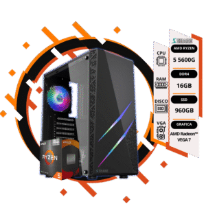 Pc Gamer Ryzen 5 5600G + 16GB + 960GB SSD + gráficos AMD Radeon™