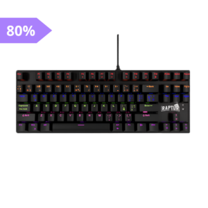 Teclado Raptor Fireclaw M87 Mecanico Switch Red