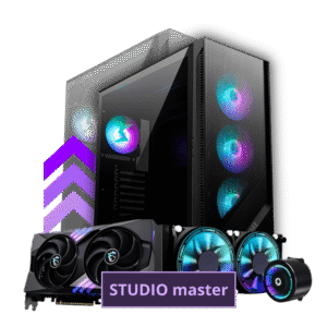 PC Studio Master – Ryzen 9 7900X + 64GB RAM + SSD NVMe 2TB + RTX 5070 12Gb Vram.