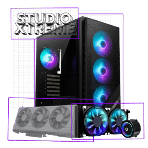 PC Studio Xtreme – Ryzen 9 9900X3D + 64GB RAM + SSD NVMe 2TB + RTX 5090 32Gb Vram.