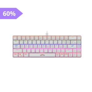 Teclado Mecanico fireclaw M68 Blanco Raptor