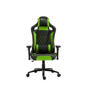 SILLA GAMER SYX CH-451 GR VERDE NEGRO