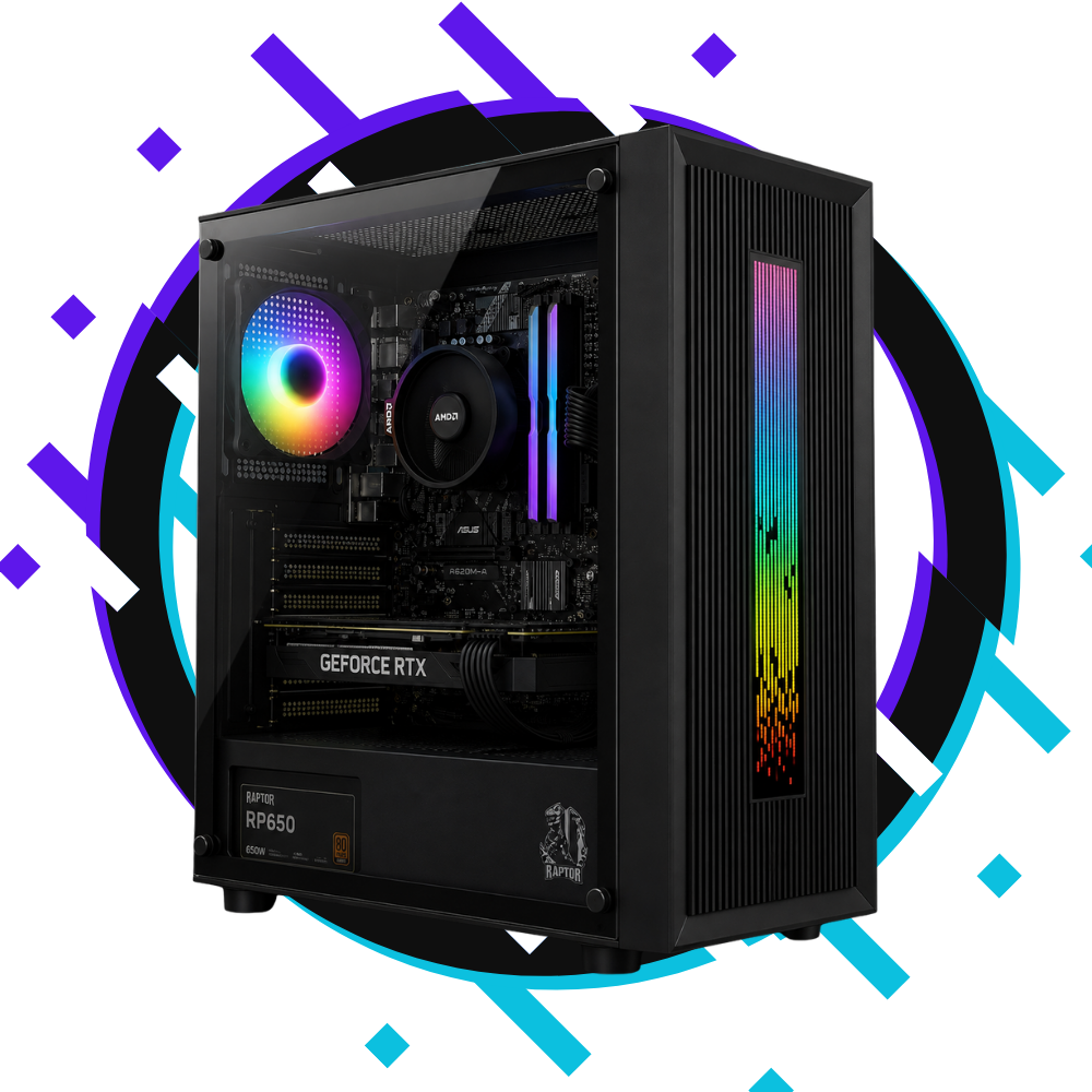 PC GAMER DASH N4 – AMD RYZEN 5 5500 + 16GB RAM + 480GB SSD + RX 9060XT