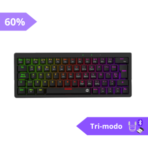 Teclado Mecanico Gmkb64rb  Negro Solarmax