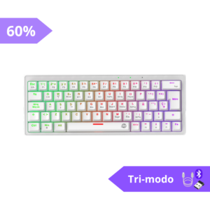 Teclado Mecanico Gmkb64rw  Blanco Solarmax
