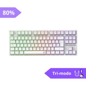 Teclado Mecanico Gmkb88rw Blanco Solarmax