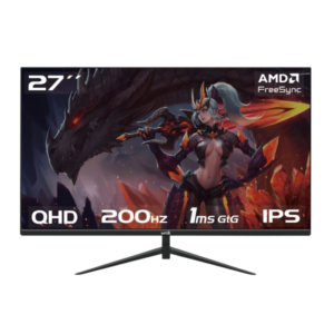 Monitor Gamer Raptor Hawk Eye 27″ Frameless IPS QHD 200Hz 1Ms HDMI-DP Negro (3378) (II)