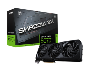 VGA MSI GeForce RTX 5070 Ti 16G SHADOW 3X OC (7184) VGA MSI GeForce RTX 5070 Ti 16G SHADOW 3X OC (7184)