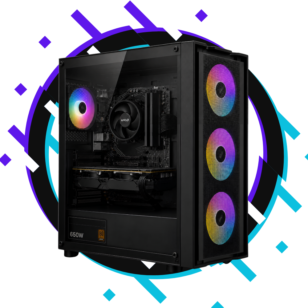 PC GAMER THUNDER PRO P5 – AMD RYZEN 5 8400F + 16GB RAM + 1TB SSD M.2 + RX 9060XT 16GB